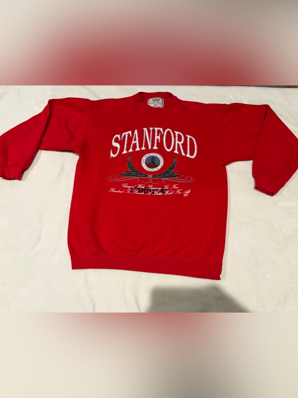 Stanford University Red Crewneck Sweatshirt